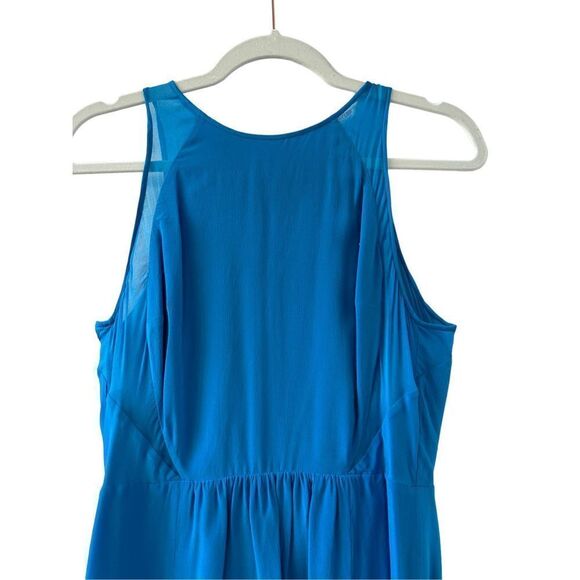 Rebecca Taylor Sleeveless Silk Mini Dress Women’s Blue Size 8 - Picture 2 of 8